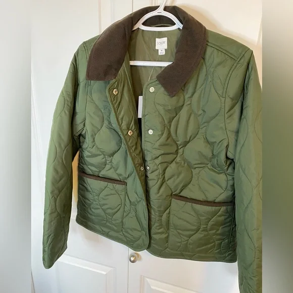NWT J.Crew quilted barn jacket - Picture 4 of 12